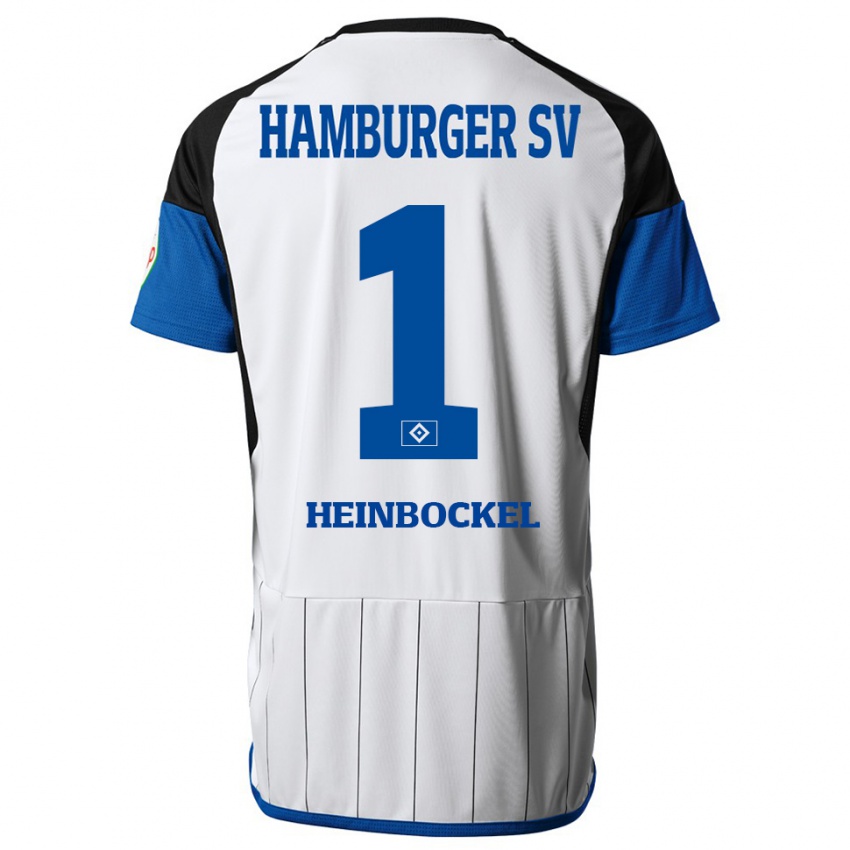 Mujer Camiseta Simon Heinbockel #1 Blanco 1ª Equipación 2023/24 La Camisa Perú