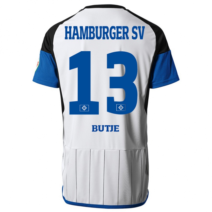 Mujer Camiseta Sophie Bütje #13 Blanco 1ª Equipación 2023/24 La Camisa Perú