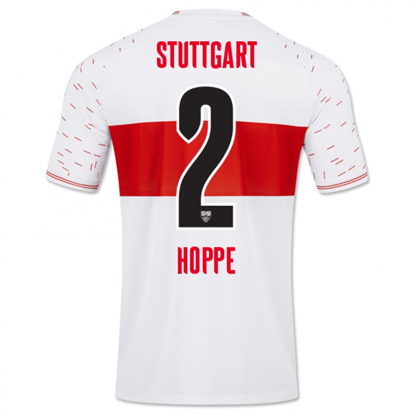 Mujer Camiseta Mattis Hoppe #2 Blanco 1ª Equipación 2023/24 La Camisa Perú