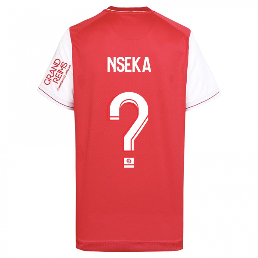 Mujer Camiseta Nelson Nseka #0 Rojo 1ª Equipación 2023/24 La Camisa Perú