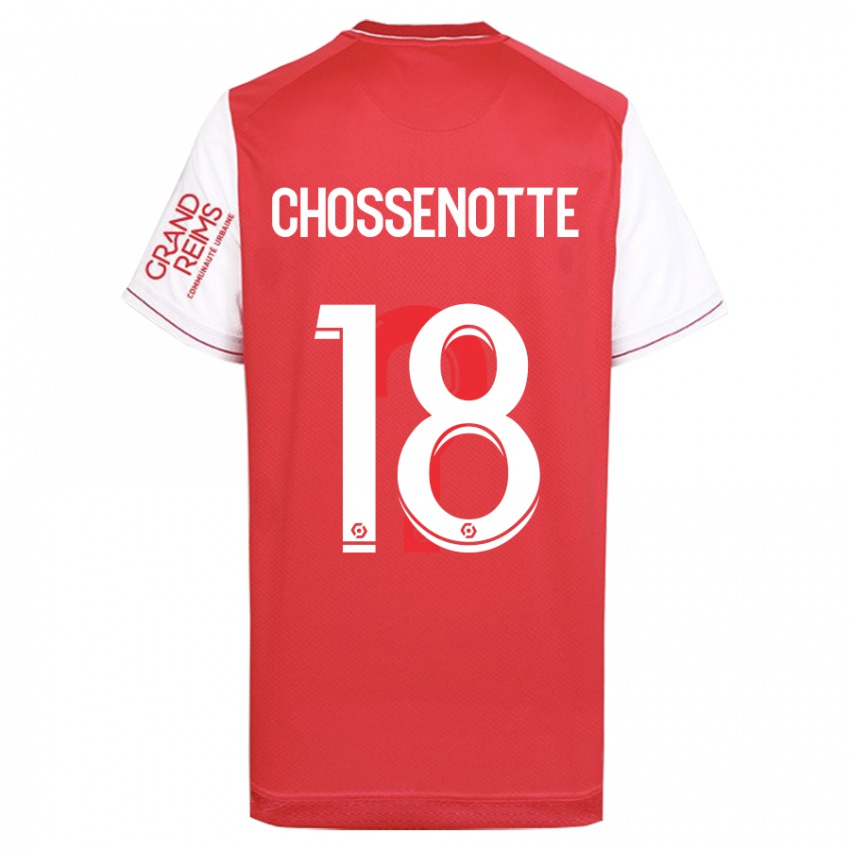 Mujer Camiseta Shana Chossenotte #18 Rojo 1ª Equipación 2023/24 La Camisa Perú