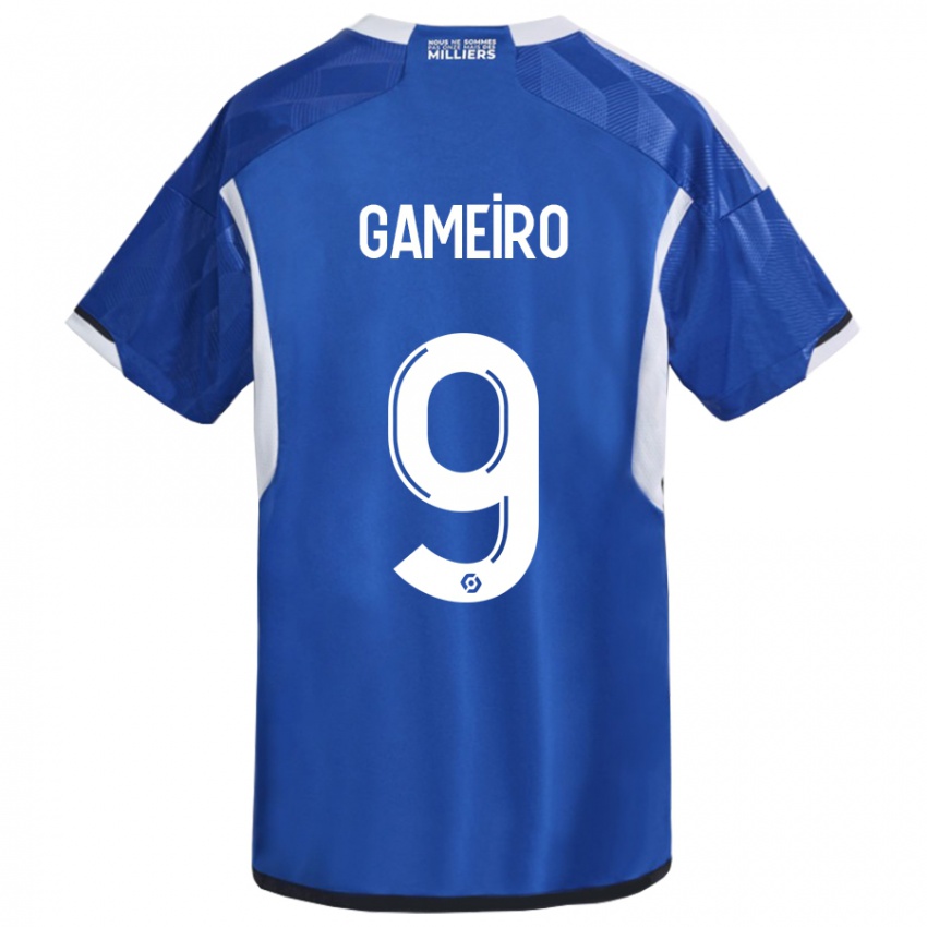 Mujer Camiseta Kévin Gameiro #9 Azul 1ª Equipación 2023/24 La Camisa Perú