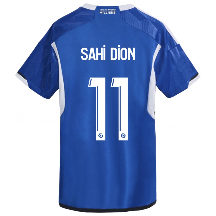 Mujer Camiseta Moïse Sahi Dion #11 Azul 1ª Equipación 2023/24 La Camisa Perú