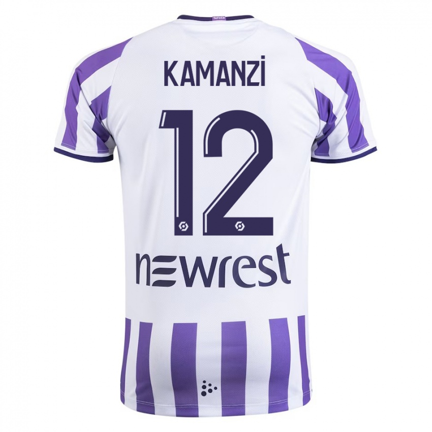 Mujer Camiseta Warren Kamanzi #12 Blanco 1ª Equipación 2023/24 La Camisa Perú