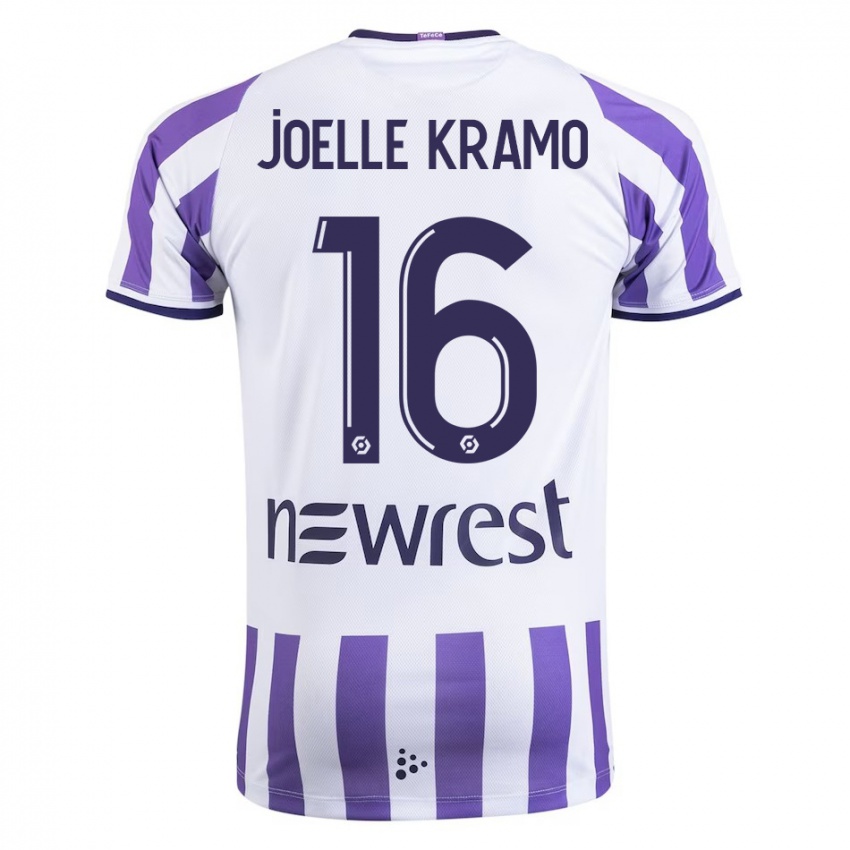 Mujer Camiseta Marie Joelle Kramo #16 Blanco 1ª Equipación 2023/24 La Camisa Perú