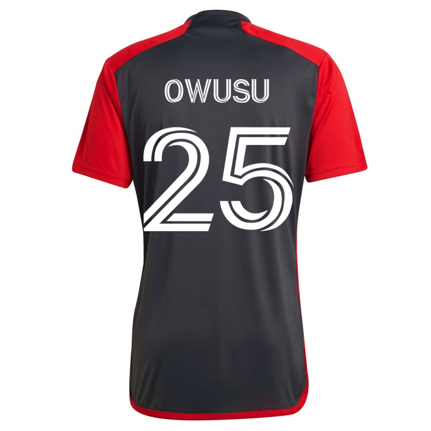 Mujer Camiseta Prince Osei Owusu #25 Gris 1ª Equipación 2023/24 La Camisa Perú