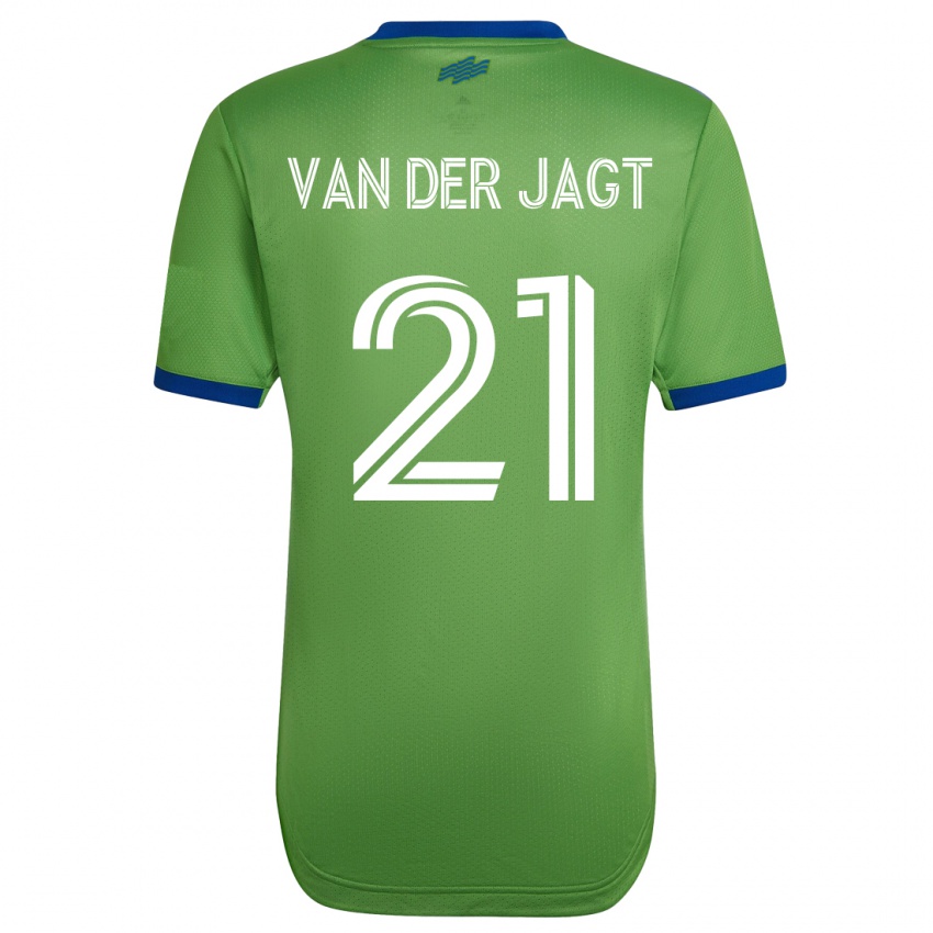 Mujer Camiseta Olivia Van Der Jagt #21 Verde 1ª Equipación 2023/24 La Camisa Perú