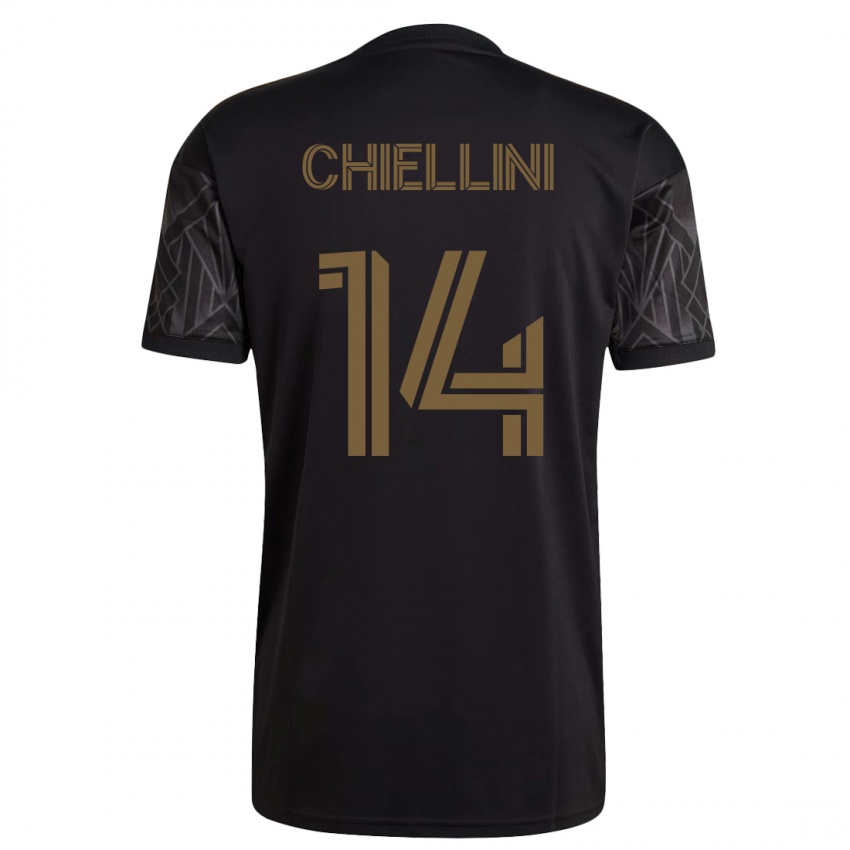 Mujer Camiseta Giorgio Chiellini #14 Negro 1ª Equipación 2023/24 La Camisa Perú