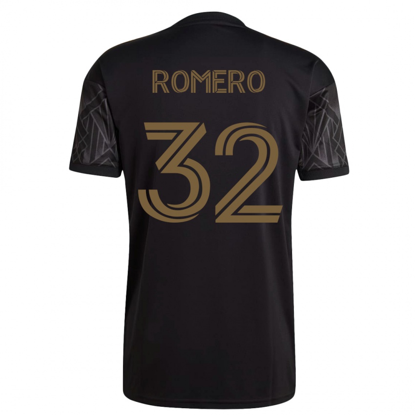 Mujer Camiseta Abraham Romero #32 Negro 1ª Equipación 2023/24 La Camisa Perú