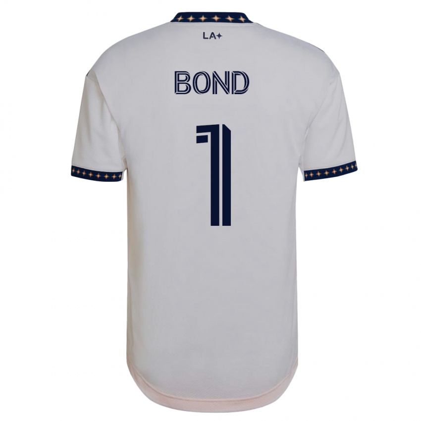 Mujer Camiseta Jonathan Bond #1 Blanco 1ª Equipación 2023/24 La Camisa Perú