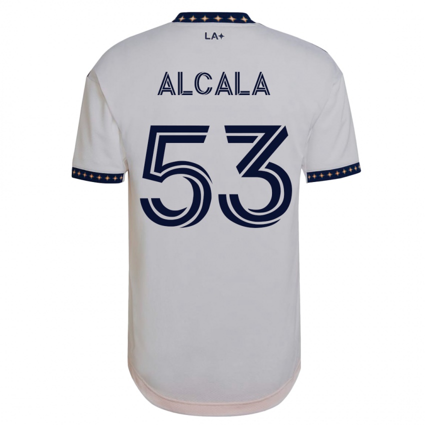 Mujer Camiseta Álex Alcalá #53 Blanco 1ª Equipación 2023/24 La Camisa Perú