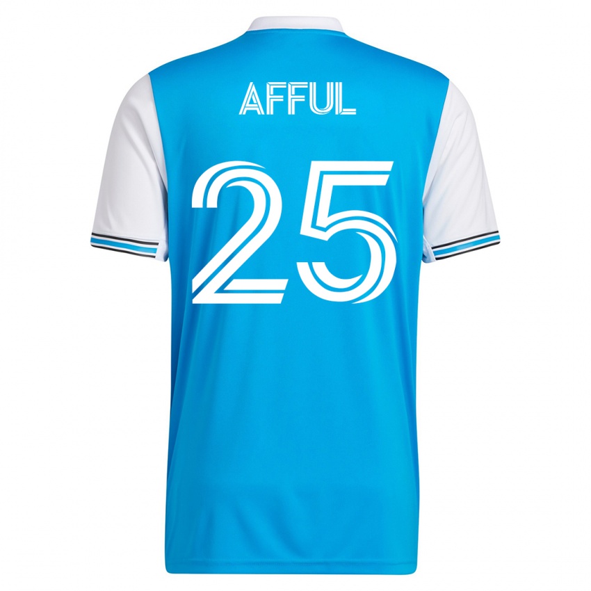 Mujer Camiseta Harrison Afful #25 Azul 1ª Equipación 2023/24 La Camisa Perú