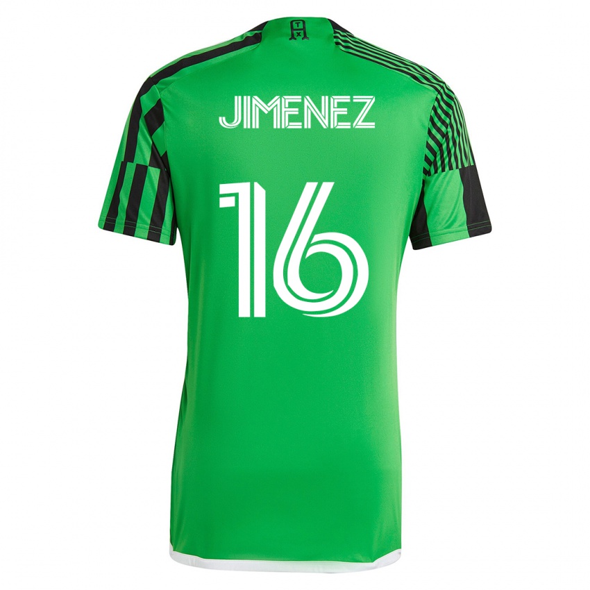 Mujer Camiseta Héctor Jiménez #16 Verde Negro 1ª Equipación 2023/24 La Camisa Perú