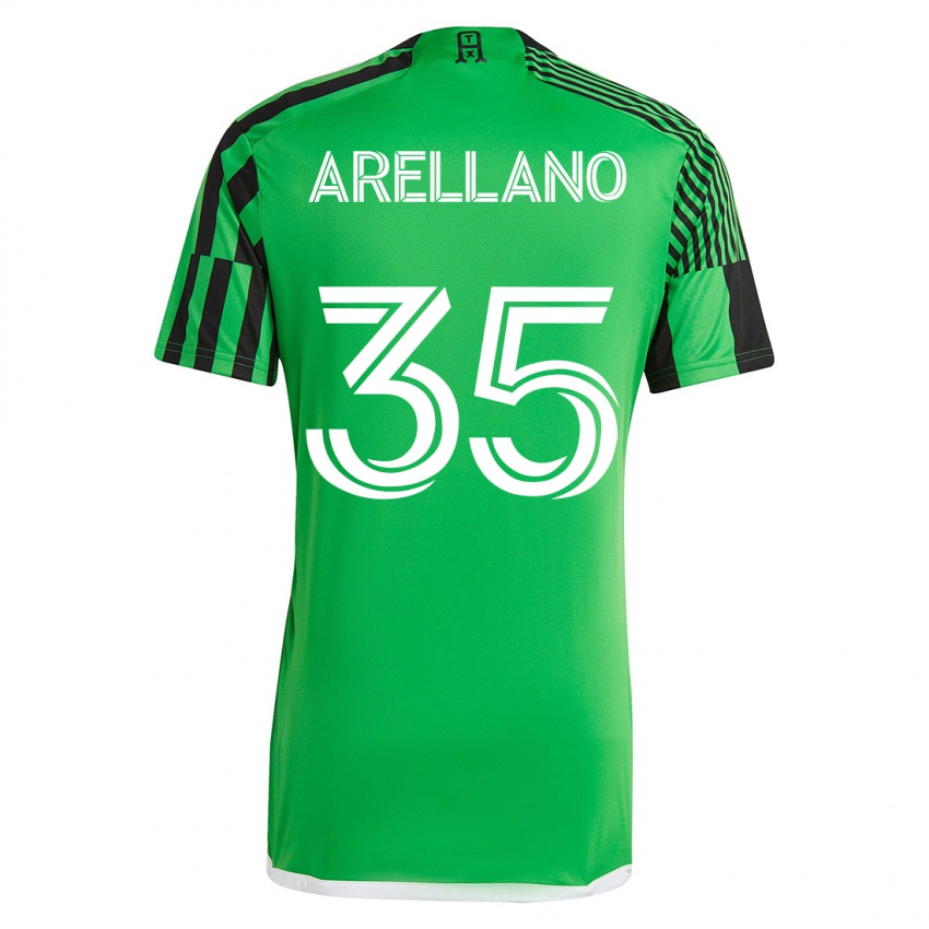 Mujer Camiseta Bryan Arellano #35 Verde Negro 1ª Equipación 2023/24 La Camisa Perú