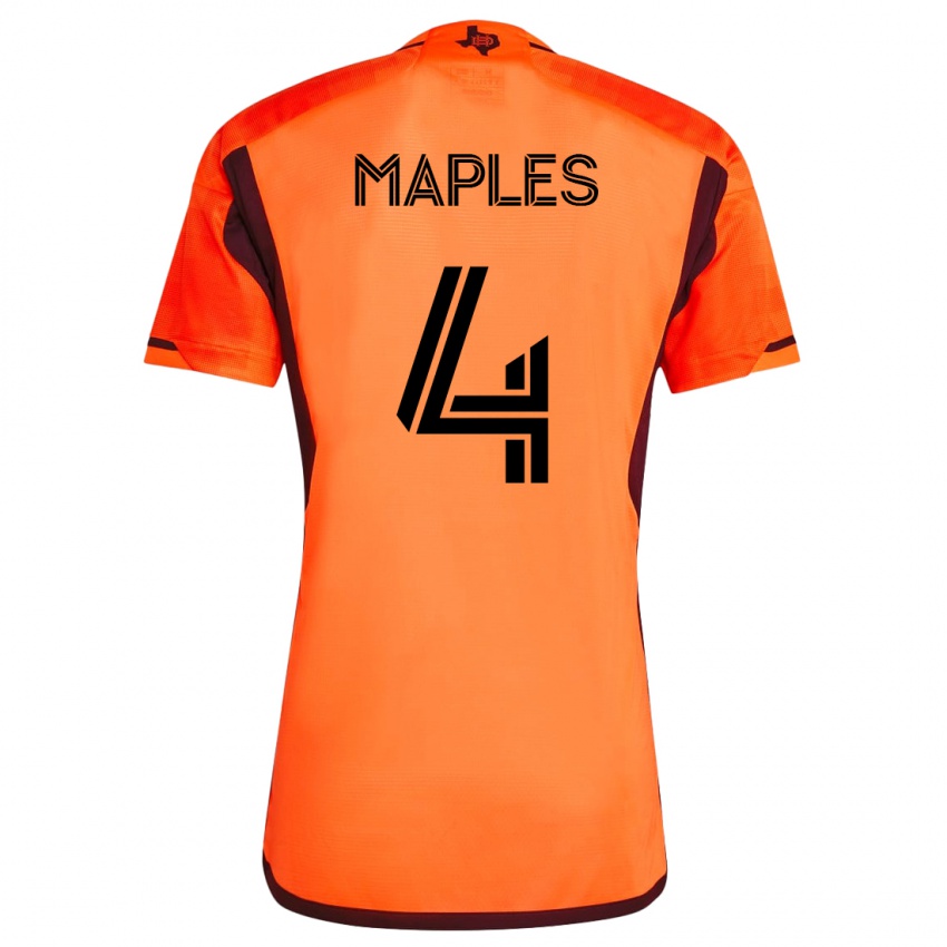 Mujer Camiseta Talen Maples #4 Naranja 1ª Equipación 2023/24 La Camisa Perú