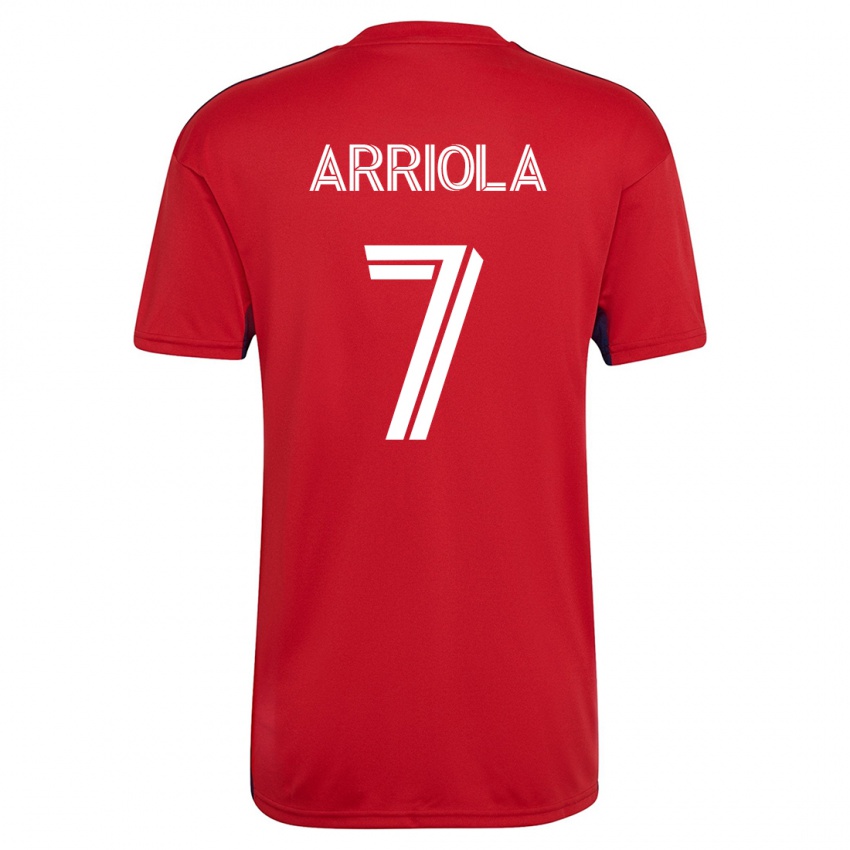 Mujer Camiseta Paul Arriola #7 Rojo 1ª Equipación 2023/24 La Camisa Perú