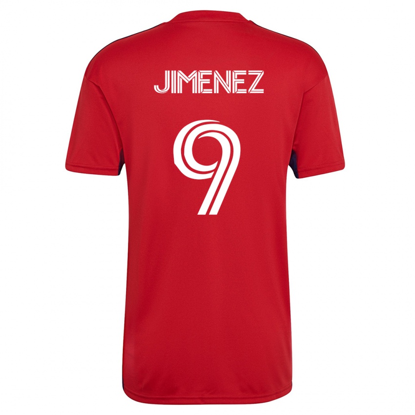 Mujer Camiseta Jesús Jiménez #9 Rojo 1ª Equipación 2023/24 La Camisa Perú