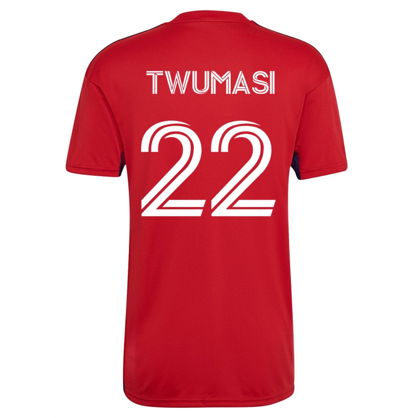 Mujer Camiseta Ema Twumasi #22 Rojo 1ª Equipación 2023/24 La Camisa Perú