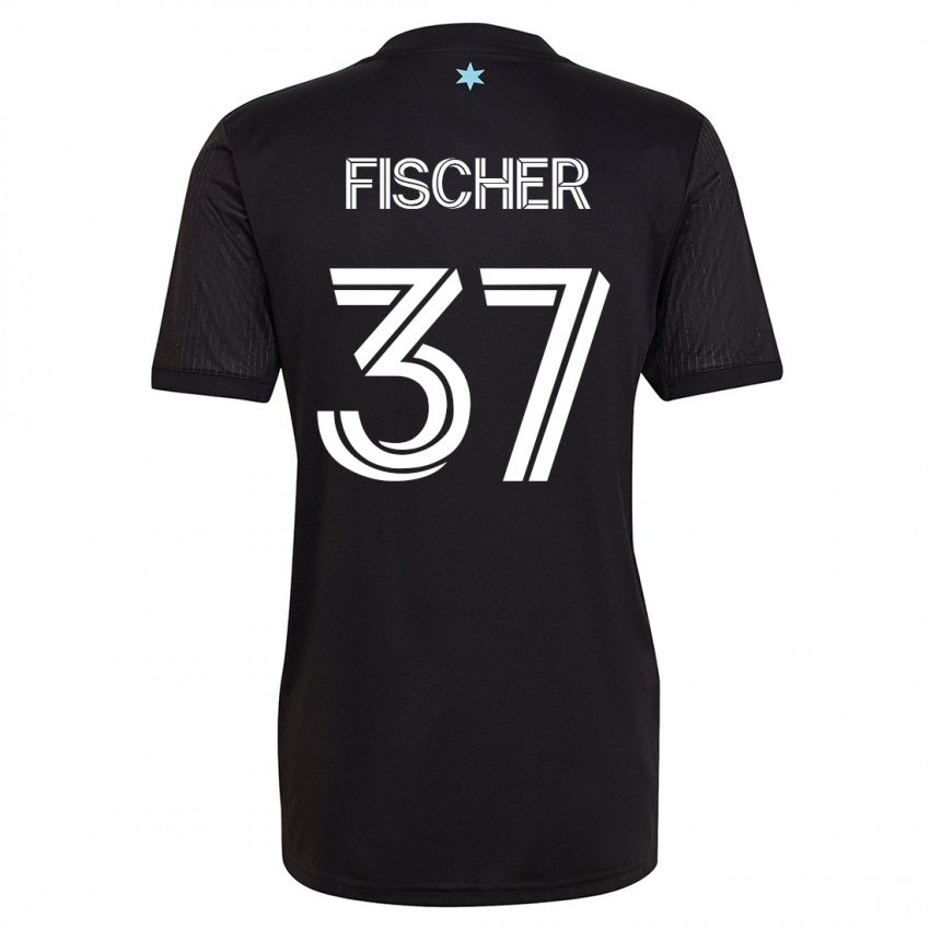 Mujer Camiseta Britton Fischer #37 Negro 1ª Equipación 2023/24 La Camisa Perú