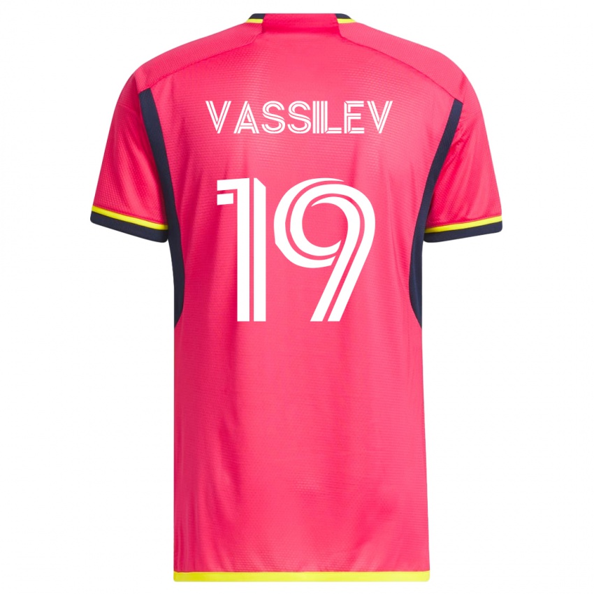 Mujer Camiseta Indiana Vassilev #19 Rosa 1ª Equipación 2023/24 La Camisa Perú