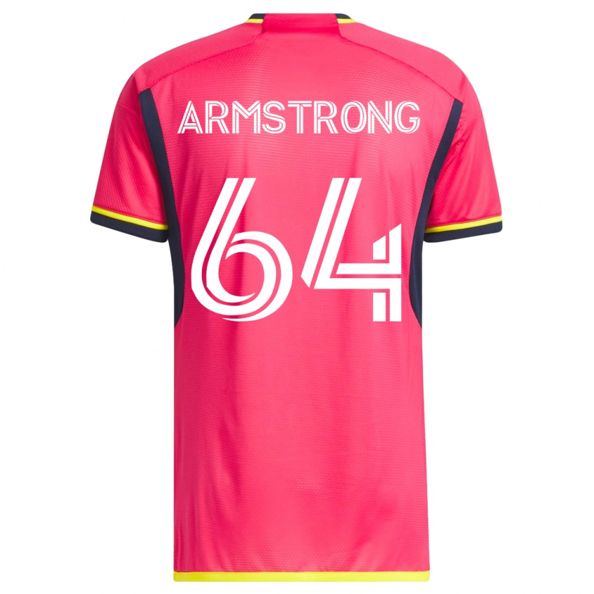 Mujer Camiseta Dida Armstrong #64 Rosa 1ª Equipación 2023/24 La Camisa Perú