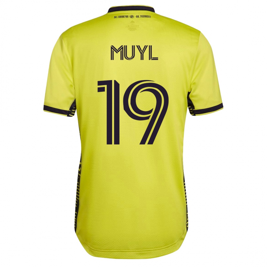 Mujer Camiseta Alex Muyl #19 Amarillo 1ª Equipación 2023/24 La Camisa Perú