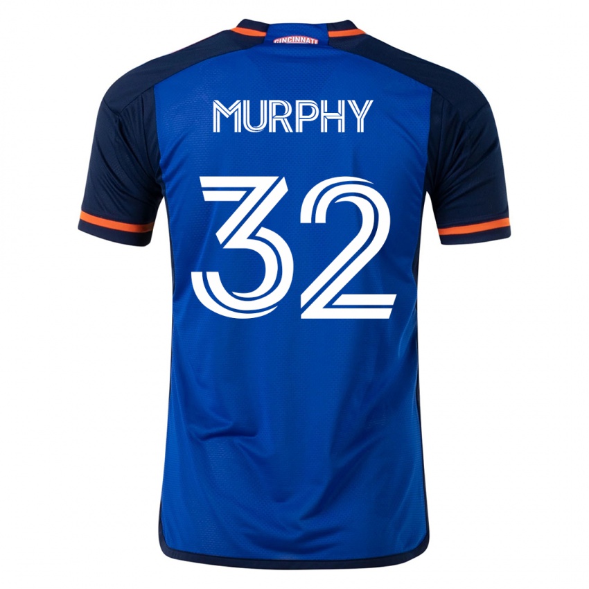 Mujer Camiseta Ian Murphy #32 Azul 1ª Equipación 2023/24 La Camisa Perú