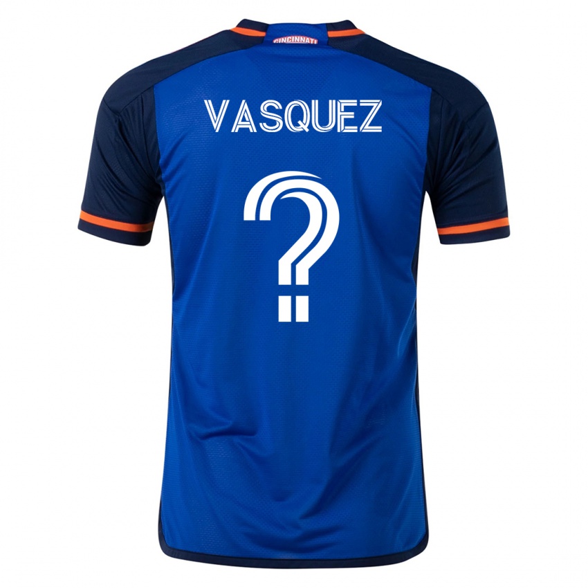 Mujer Camiseta Bryan Vásquez #0 Azul 1ª Equipación 2023/24 La Camisa Perú