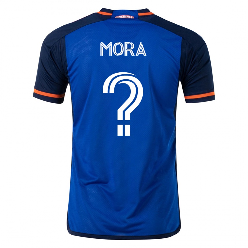 Mujer Camiseta Jiovanny Mora #0 Azul 1ª Equipación 2023/24 La Camisa Perú