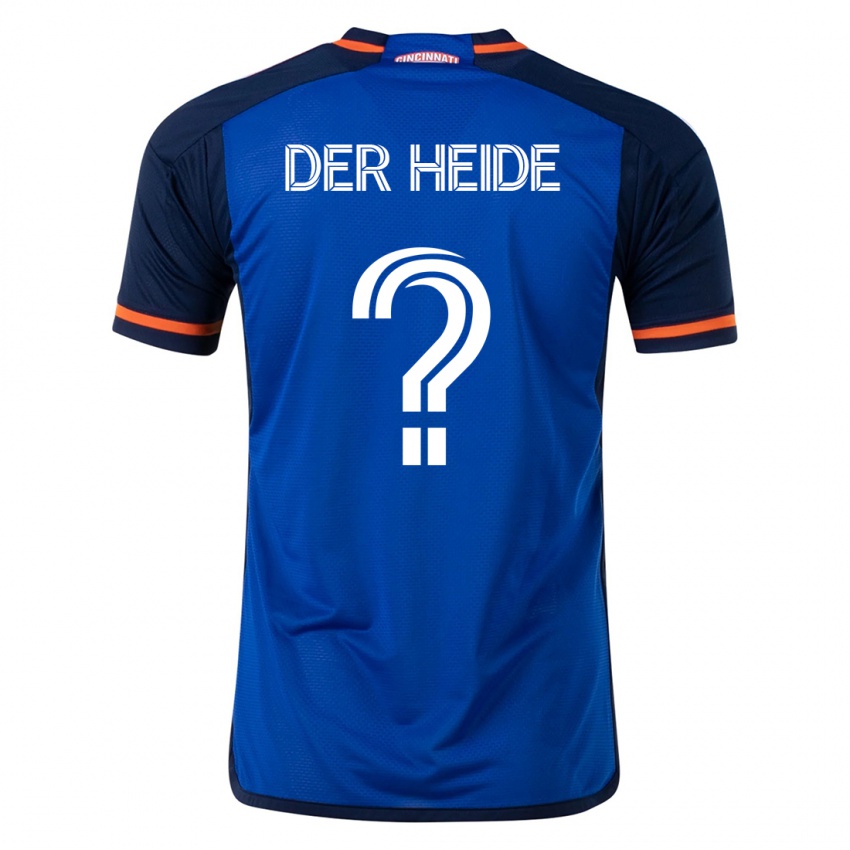 Mujer Camiseta Dimas Van Der Heide #0 Azul 1ª Equipación 2023/24 La Camisa Perú