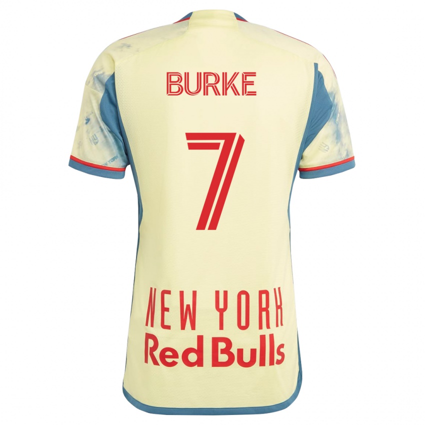 Mujer Camiseta Cory Burke #7 Amarillo 1ª Equipación 2023/24 La Camisa Perú