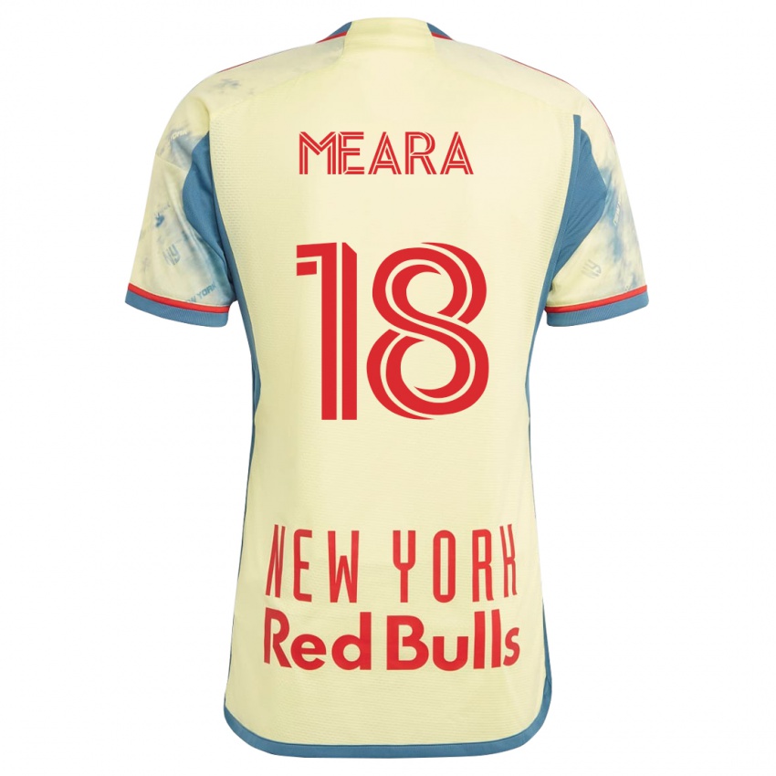 Mujer Camiseta Ryan Meara #18 Amarillo 1ª Equipación 2023/24 La Camisa Perú