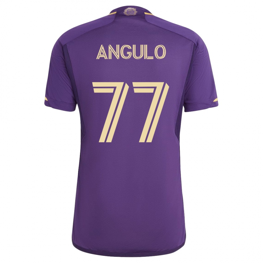 Mujer Camiseta Iván Angulo #77 Violeta 1ª Equipación 2023/24 La Camisa Perú