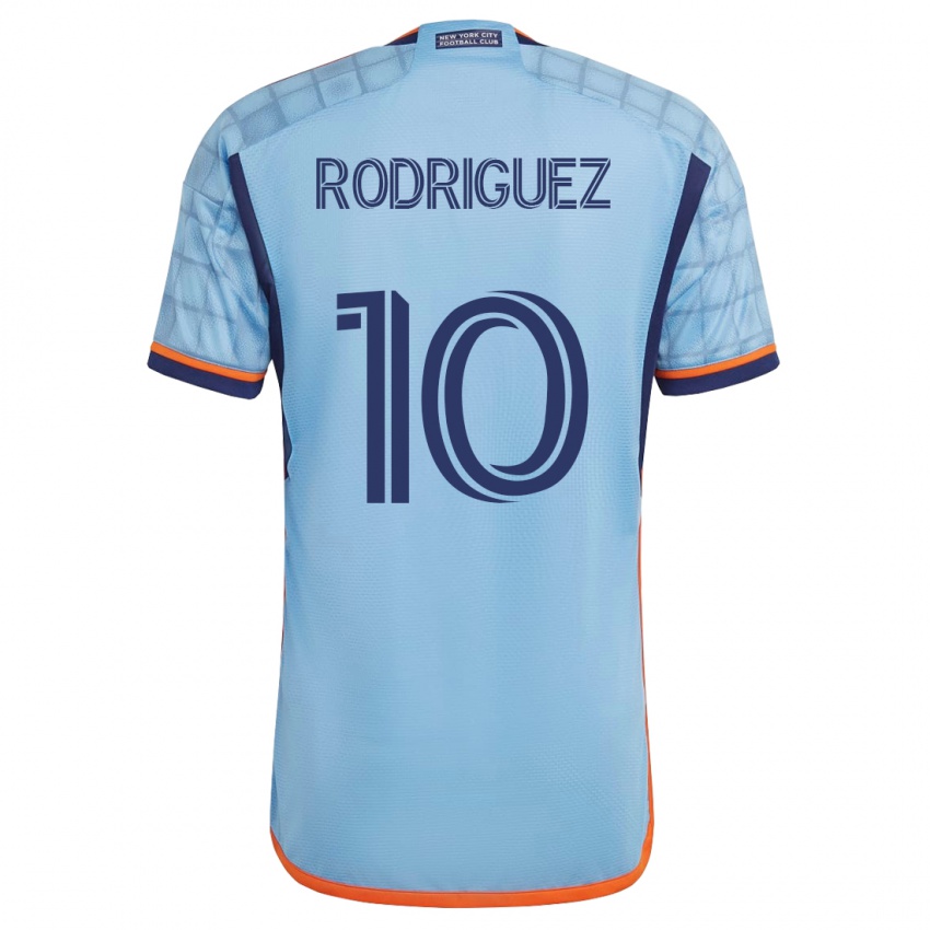 Mujer Camiseta Santiago Rodríguez #10 Azul 1ª Equipación 2023/24 La Camisa Perú