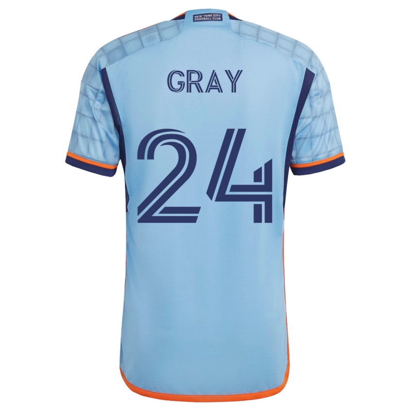 Mujer Camiseta Tayvon Gray #24 Azul 1ª Equipación 2023/24 La Camisa Perú