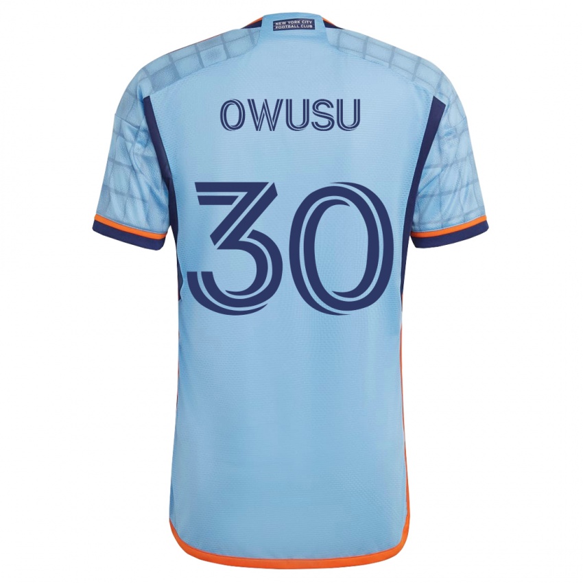 Mujer Camiseta Samuel Owusu #30 Azul 1ª Equipación 2023/24 La Camisa Perú
