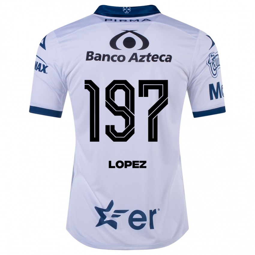 Mujer Camiseta Sebastián López #197 Blanco 1ª Equipación 2023/24 La Camisa Perú
