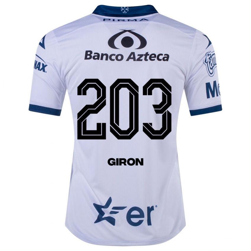 Mujer Camiseta Randall Girón #203 Blanco 1ª Equipación 2023/24 La Camisa Perú