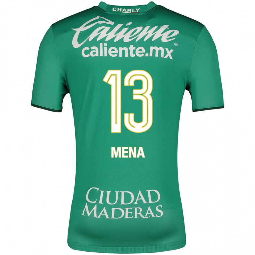 Mujer Camiseta Ángel Mena #13 Verde 1ª Equipación 2023/24 La Camisa Perú