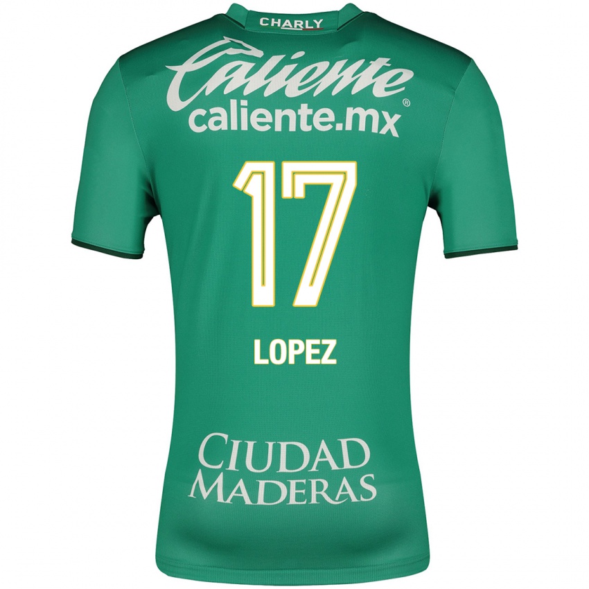 Mujer Camiseta Nicolas Lopez #17 Verde 1ª Equipación 2023/24 La Camisa Perú