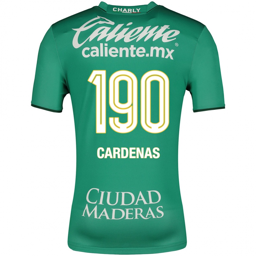 Mujer Camiseta Emilio Cárdenas #190 Verde 1ª Equipación 2023/24 La Camisa Perú