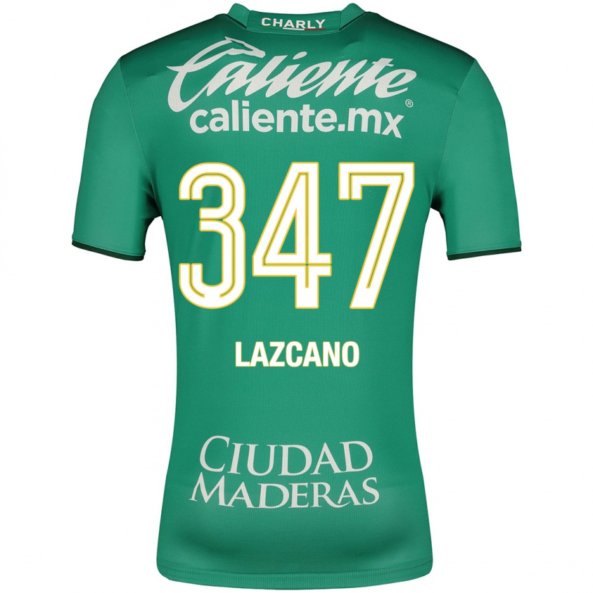 Mujer Camiseta Evan Lazcano #347 Verde 1ª Equipación 2023/24 La Camisa Perú