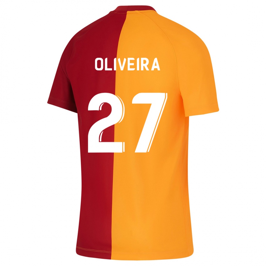 Mujer Camiseta Sergio Oliveira #27 Naranja 1ª Equipación 2023/24 La Camisa Perú