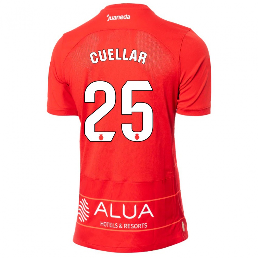 Mujer Camiseta Iván Cuéllar #25 Rojo 1ª Equipación 2023/24 La Camisa Perú