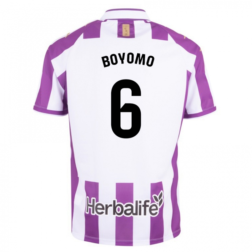 Mujer Camiseta Enzo Boyomo #6 Morado 1ª Equipación 2023/24 La Camisa Perú