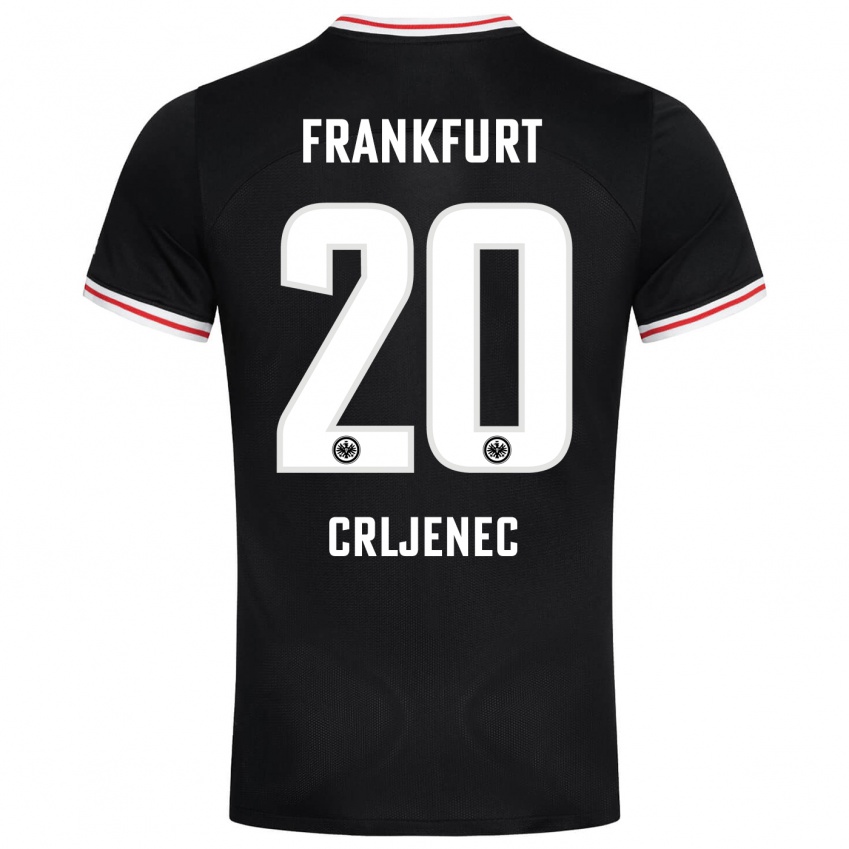 Mujer Camiseta Dominik Crljenec #20 Negro 2ª Equipación 2023/24 La Camisa Perú