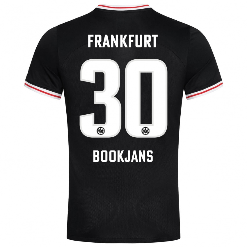 Mujer Camiseta Jakob Bookjans #30 Negro 2ª Equipación 2023/24 La Camisa Perú