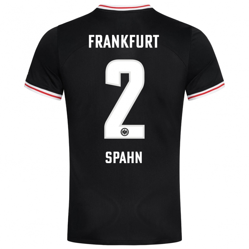 Mujer Camiseta Maurice Spahn #2 Negro 2ª Equipación 2023/24 La Camisa Perú