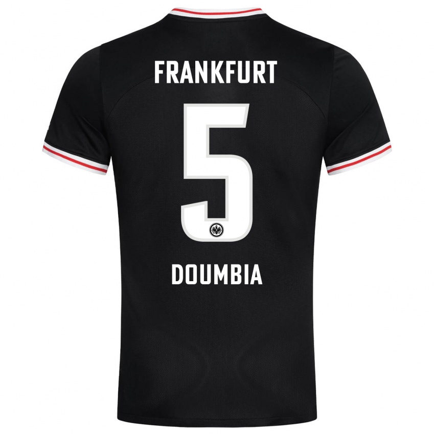 Mujer Camiseta Fousseny Doumbia #5 Negro 2ª Equipación 2023/24 La Camisa Perú