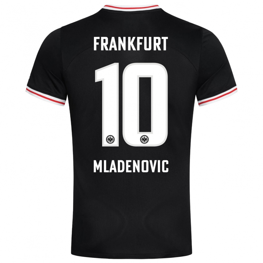 Mujer Camiseta Marko Mladenovic #10 Negro 2ª Equipación 2023/24 La Camisa Perú